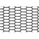 Original-Look griglia aerazione in PP - Esagono largo 15x35 mm - 120x40 cm - nero