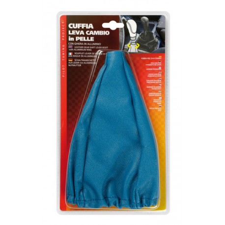 Cuffia leva cambio con ghiera blu