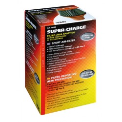 Super-Charge filtro aria sportivo ad alte prestazioni in acciaio inox