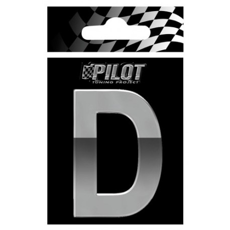 Scritta 3D 70 mm lettera D