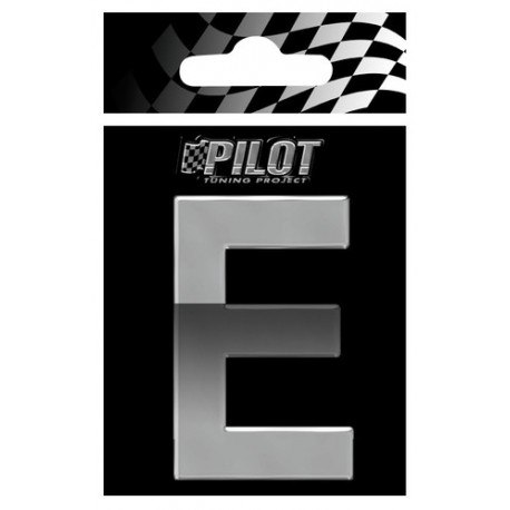 Scritta 3D 70 mm lettera E