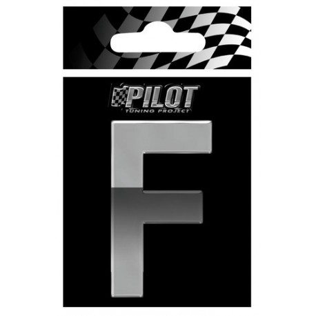 Scritta 3D 70 mm lettera F