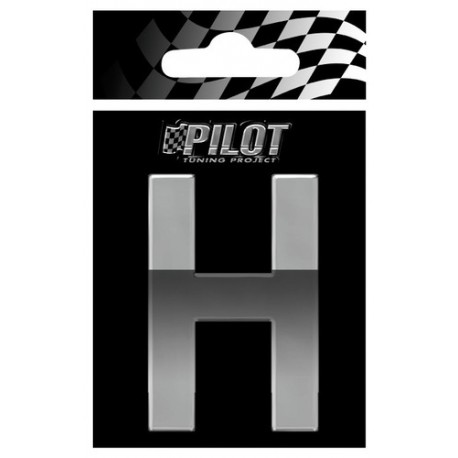 Scritta 3D 70 mm lettera H