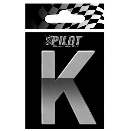 Scritta 3D 70 mm lettera K