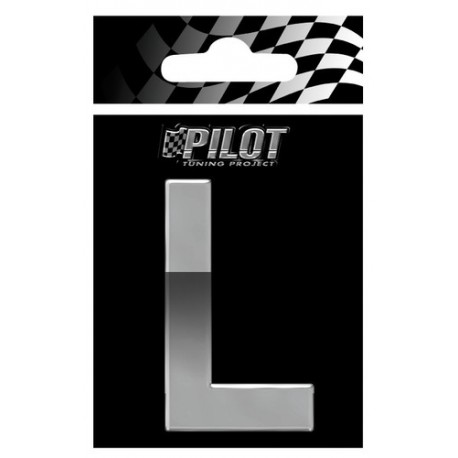 Scritta 3D 70 mm lettera L