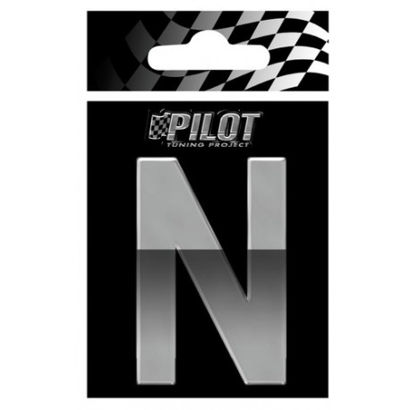 Scritta 3D 70 mm lettera N