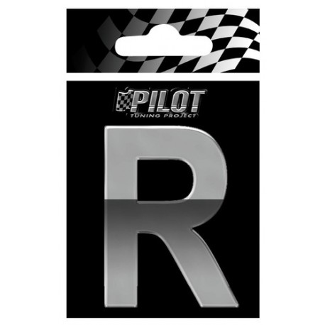 Scritta 3D 70 mm lettera R