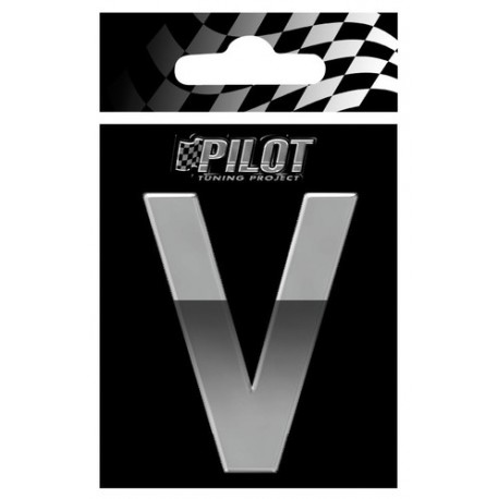 Scritta 3D 70 mm lettera V