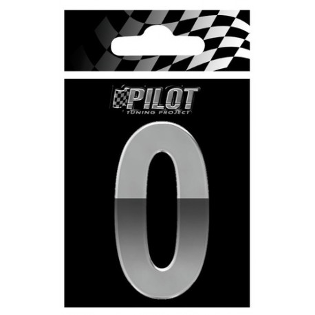 Scritta 3D 70 mm lettera 0