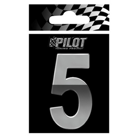 Scritta 3D 70 mm lettera 5