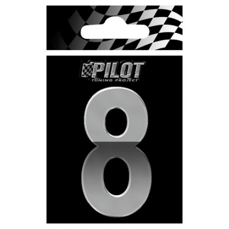 Scritta 3D 70 mm lettera 8