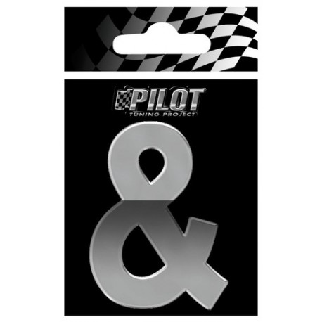 Scritta 3D 70 mm simbolo &