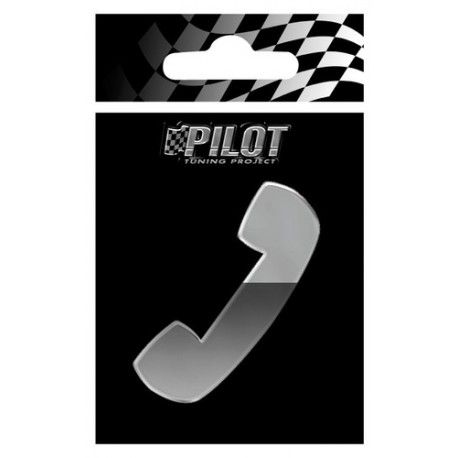 Scritta 3D 70 mm simbolo Telefono