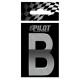 Scritta 3D 70 mm lettera B