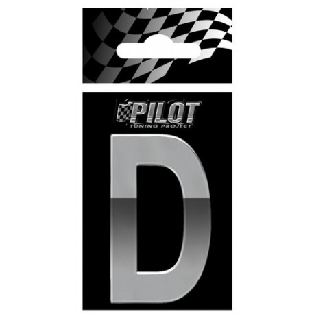 Scritta 3D 70 mm lettera D