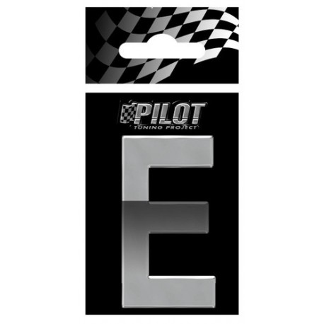 Scritta 3D 70 mm lettera E