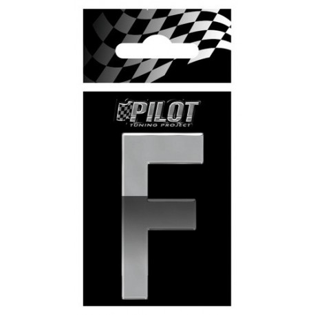 Scritta 3D 70 mm lettera F