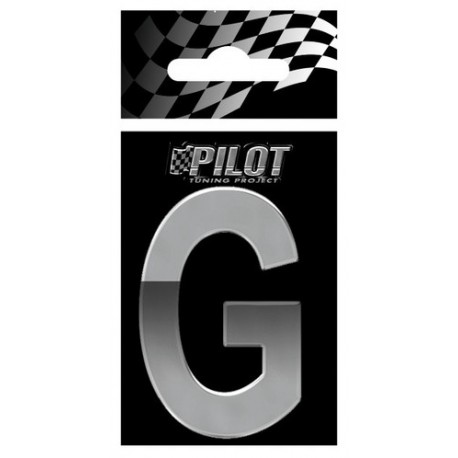 Scritta 3D 70 mm lettera G