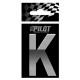 Scritta 3D 70 mm lettera K
