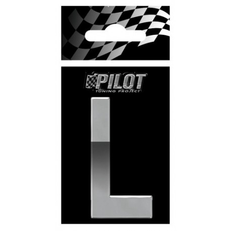 Scritta 3D 70 mm lettera L