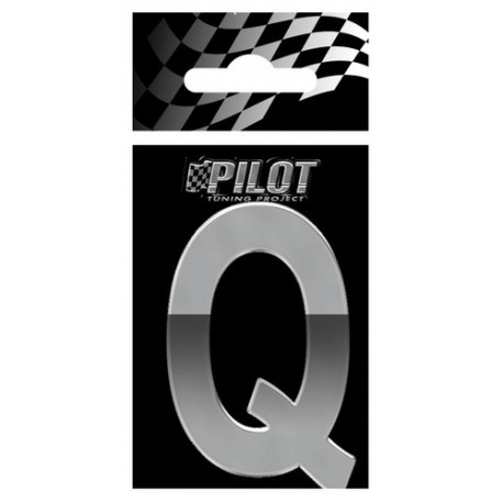 Scritta 3D 70 mm lettera Q