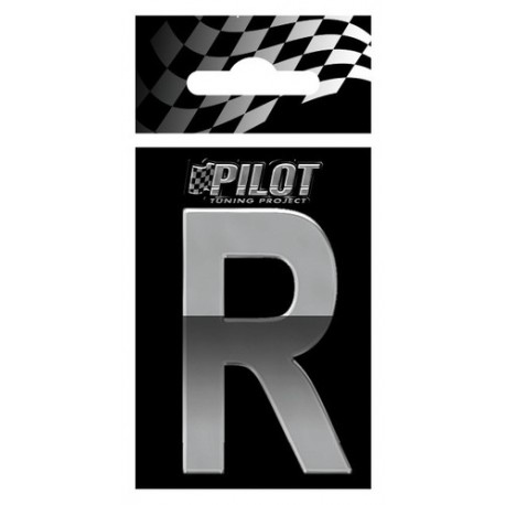 Scritta 3D 70 mm lettera R