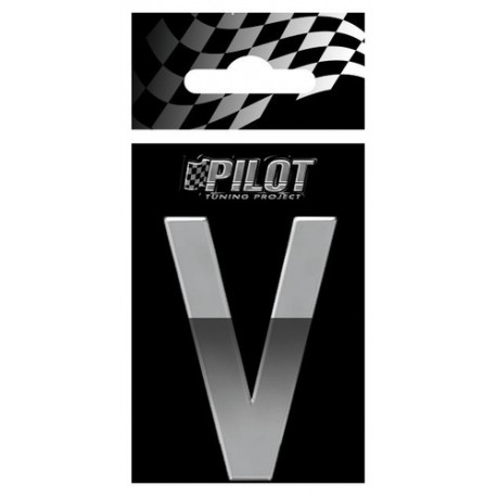 Scritta 3D 70 mm lettera V