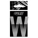 Scritta 3D 70 mm lettera W
