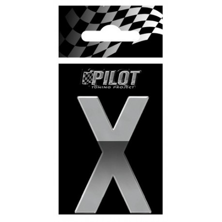 Scritta 3D 70 mm lettera X