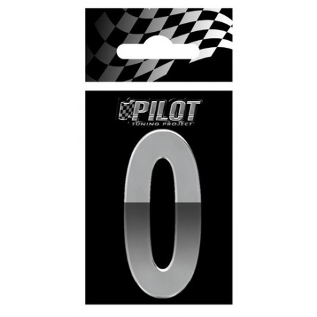 Scritta 3D 70 mm lettera 0