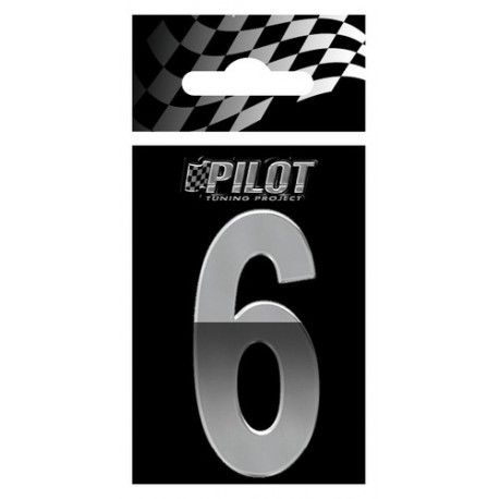 Scritta 3D 70 mm lettera 6