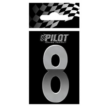 Scritta 3D 70 mm lettera 8