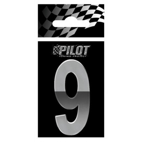 Scritta 3D 70 mm lettera 9