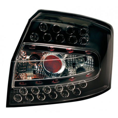 Coppia fanali posteriori a led Angel Eyes nero