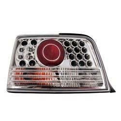 Coppia fanali posteriori a led Angel Eyes cromo