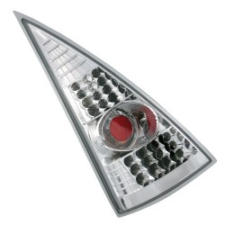 Coppia fanali posteriori a led Angel Eyes cromo