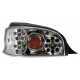 Coppia fanali posteriori a led Angel Eyes cromo