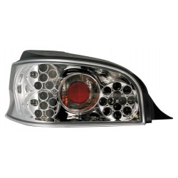 Coppia fanali posteriori a led Angel Eyes cromo
