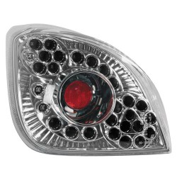 Coppia fanali posteriori a led Angel Eyes cromo