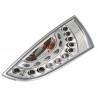 Coppia fanali posteriori a led Angel Eyes cromo