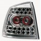 Coppia fanali posteriori a led Angel Eyes cromo