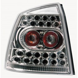Coppia fanali posteriori a led Angel Eyes cromo