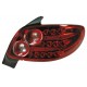Coppia fanali posteriori a led Angel Eyes rosso