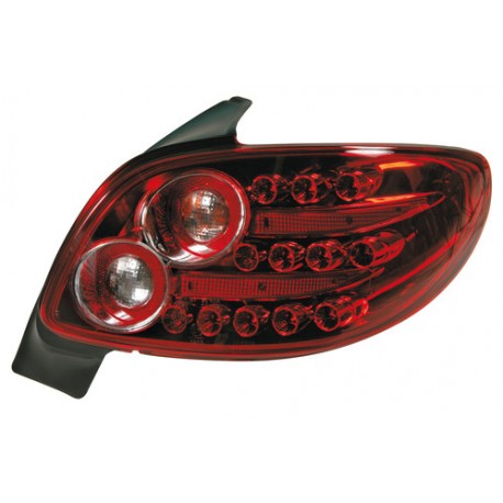 Coppia fanali posteriori a led Angel Eyes rosso