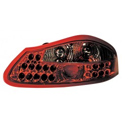 Coppia fanali posteriori a led Angel Eyes rosso