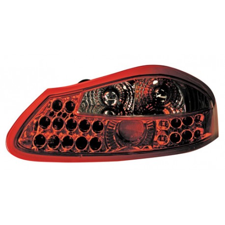 Coppia fanali posteriori a led Angel Eyes rosso