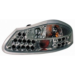 Coppia fanali posteriori a led Angel Eyes cromo