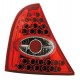 Coppia fanali posteriori a led Angel Eyes rosso