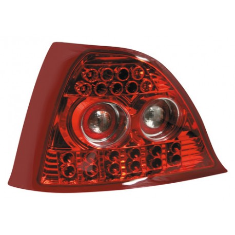 Coppia fanali posteriori a led Angel Eyes rosso