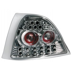 Coppia fanali posteriori a led Angel Eyes cromo